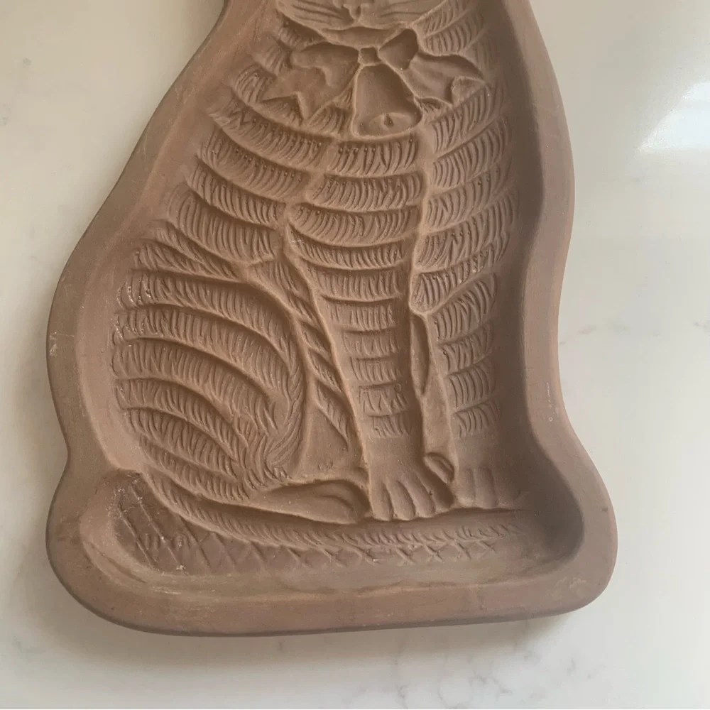 Vintage 1981 Hartstone Cat Cookie Stone mold